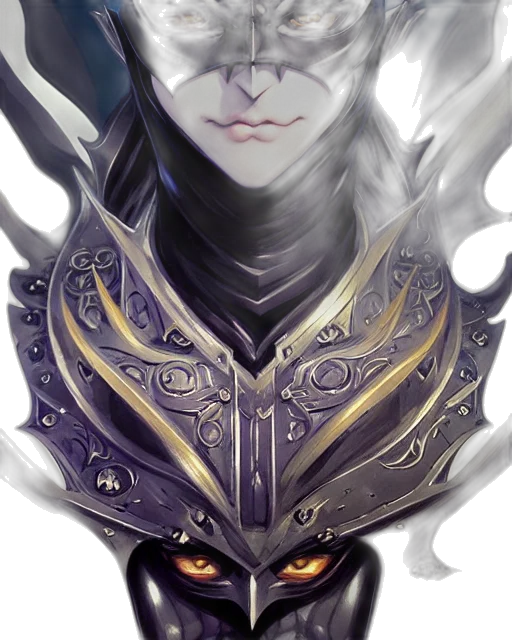 mask, dragon, face, sword transparent PNG cut-out