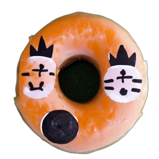 food, animal, 3d render, concept art, cat, construction, donut transparent PNG cut-out