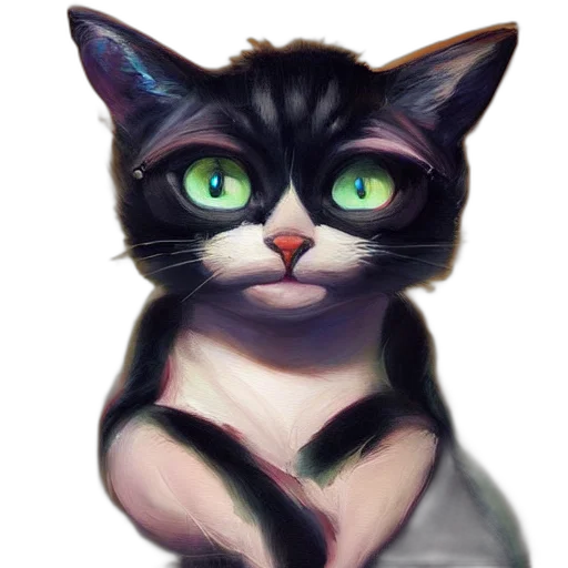 animal, watercolor, photorealistic, oil painting transparent PNG cut-out
