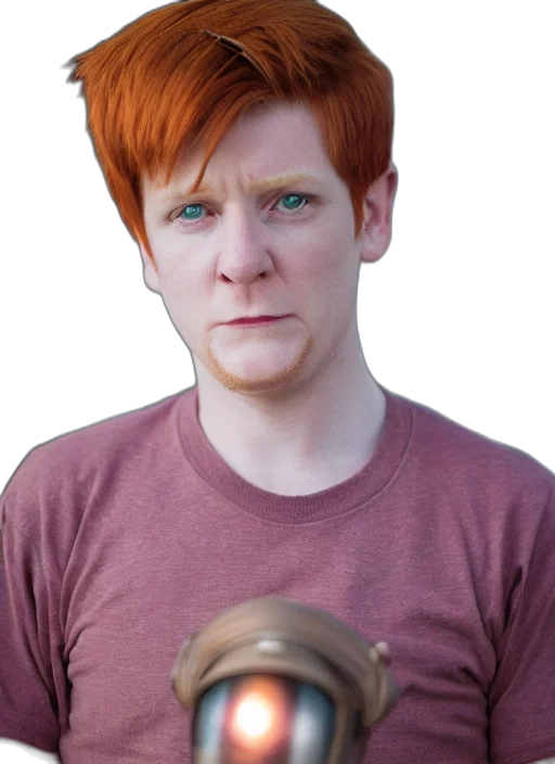 face, hair, staff, mask transparent PNG cut-out