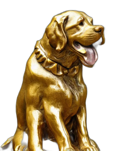 animal, staff, photorealistic, 3d render, oil painting, watercolor, golden, photo transparent PNG cut-out