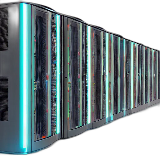 3d render, highly, detailed, datacenter transparent PNG cut-out