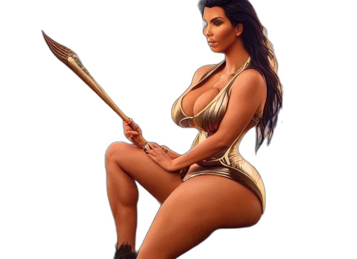 staff, weapon, sword, dress, fantasy art, concept art, 3d render, photorealistic transparent PNG cut-out