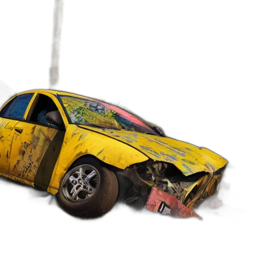 car, weapon, robot, concept art, photorealistic, 3d render, fantasy art, wreckage transparent PNG cut-out