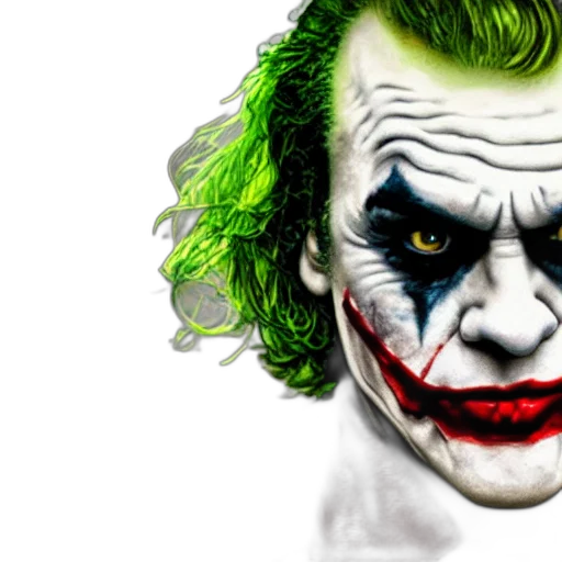 face, mask, photorealistic, comic book art, concept art, 3d render, joker, sopranos transparent PNG cut-out