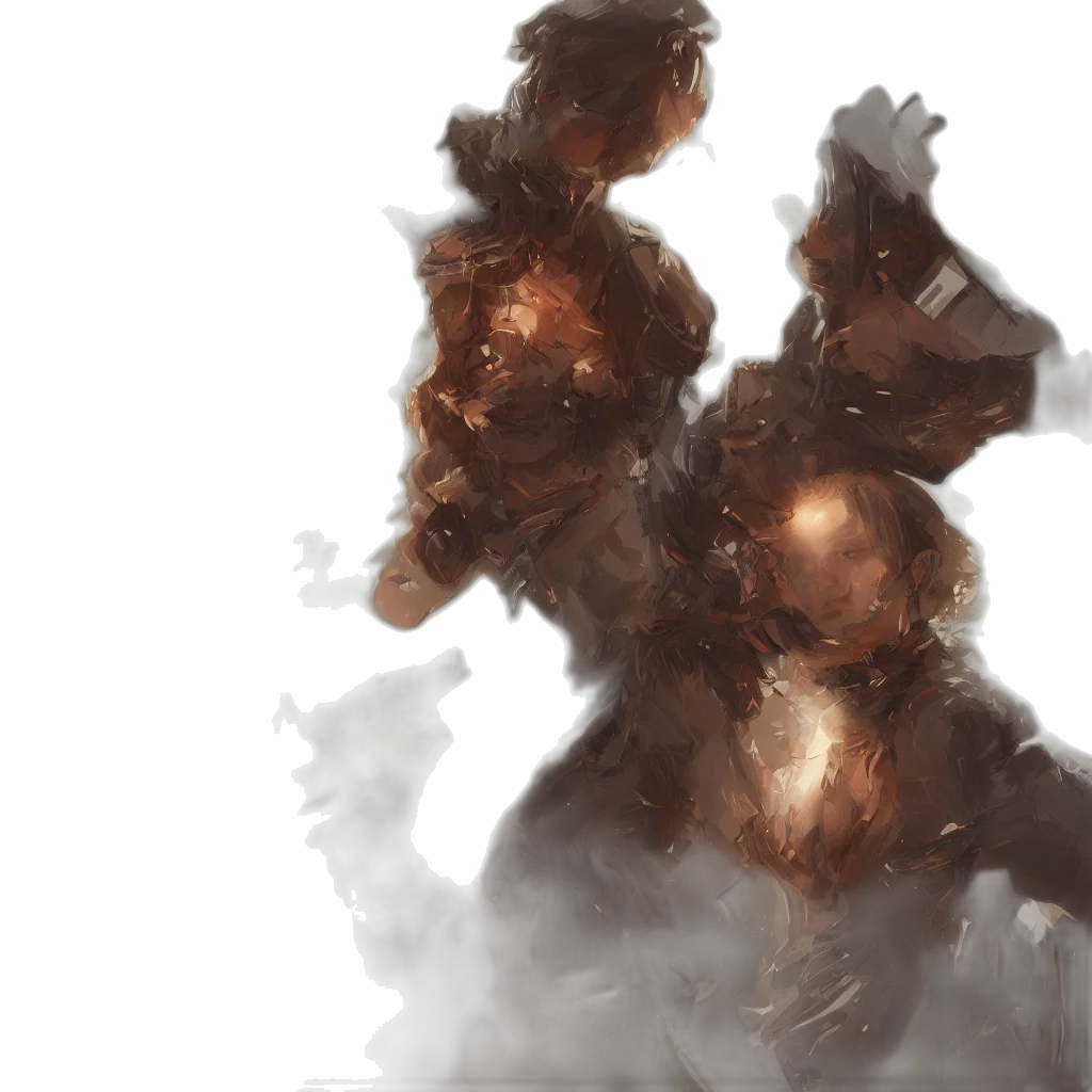 concept art, fantasy art, 3d render, photorealistic, fog, fire, outer space, underwater transparent PNG cut-out