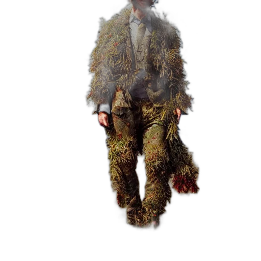 jacket, creature, staff, animal transparent PNG cut-out