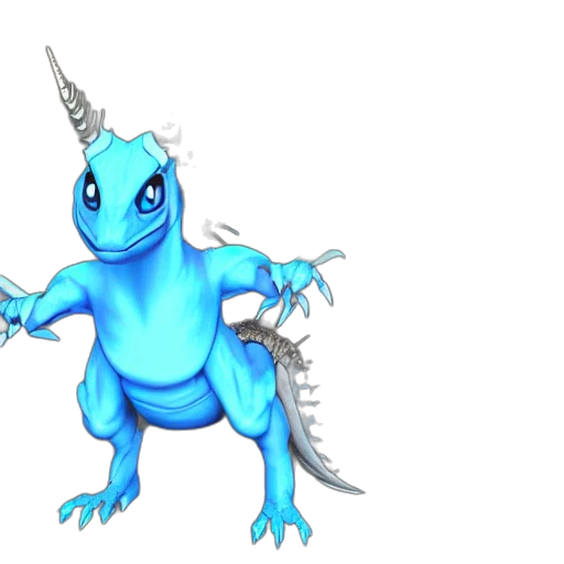 dragon, creature, staff, animal, 3d render, concept art, fantasy art, pixel art transparent PNG cut-out