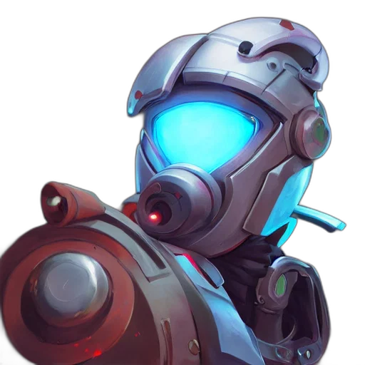 robot, weapon, mask, face transparent PNG cut-out