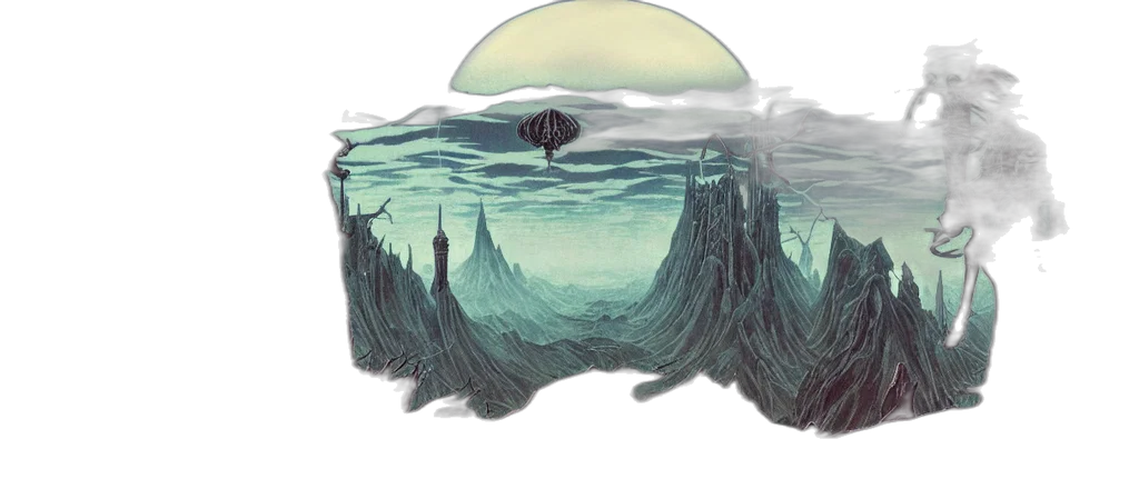 umbrella, concept art, fantasy art, watercolor, pixel art, fog, outer space, underwater transparent PNG cut-out