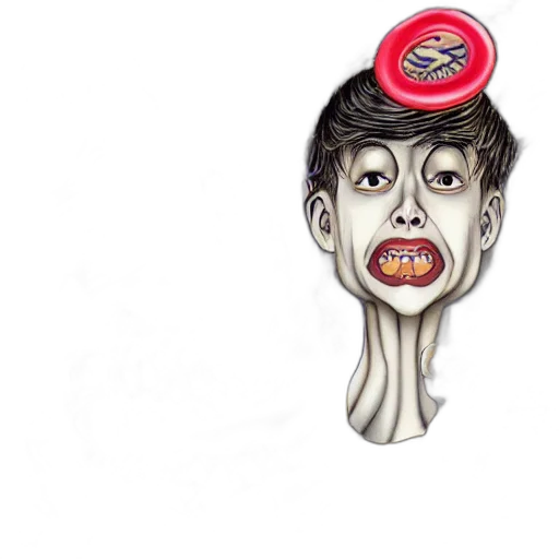mask, face, hat, creature, photorealistic, concept art, watercolor, cartoon transparent PNG cut-out