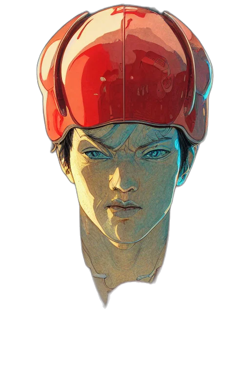 face, mask, robot, hat transparent PNG cut-out