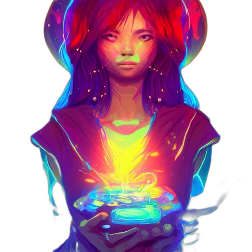 staff, fantasy art, cyberpunk, concept art transparent PNG cut-out