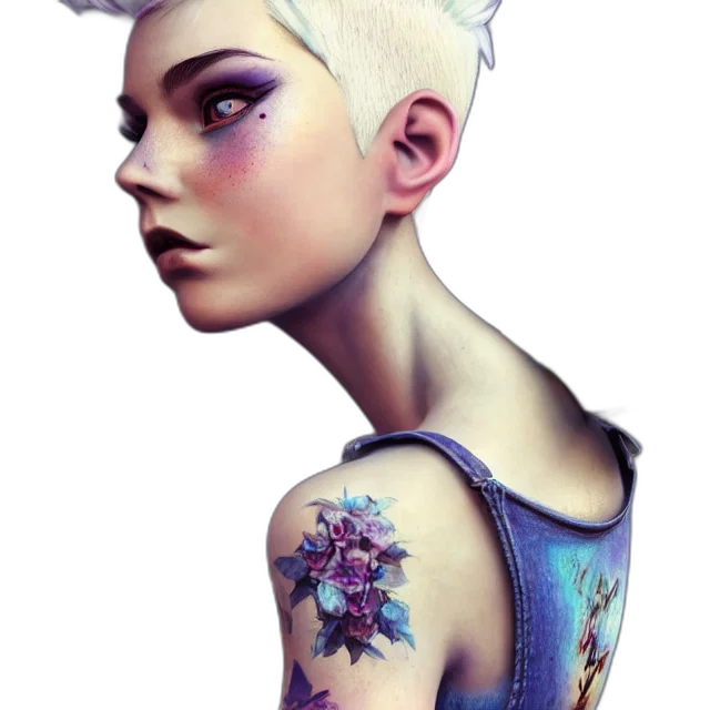 face, dress, crown, jewelry, fantasy art, concept art, photorealistic, cyberpunk transparent PNG cut-out