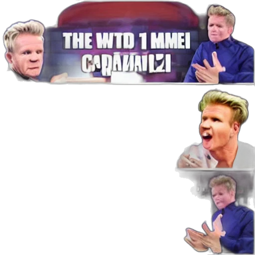 creature, concept art, vaporwave, gordon, ramsay, software, engineer transparent PNG cut-out