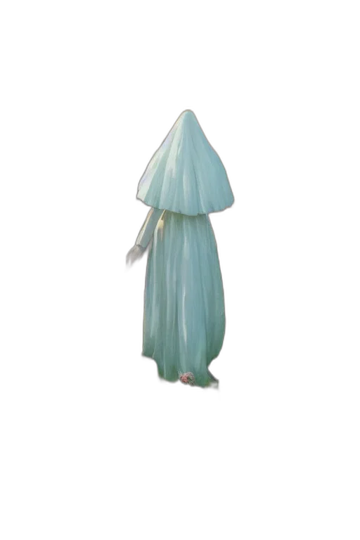 dress, umbrella, hat, staff transparent PNG cut-out