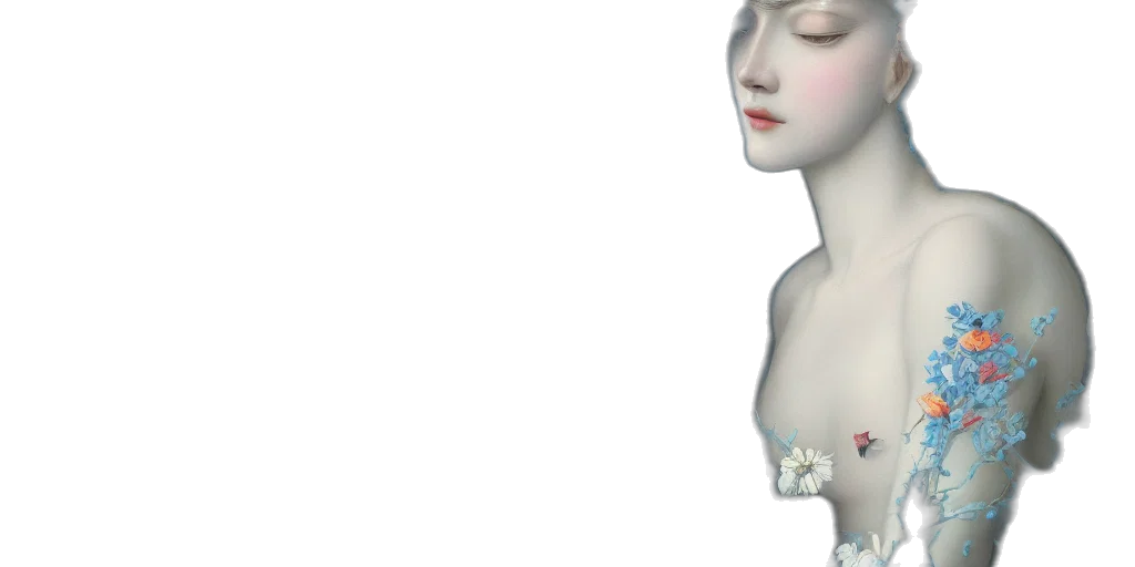 jewelry, crown, face, dress, 3d render, photorealistic, concept art, oil painting transparent PNG cut-out
