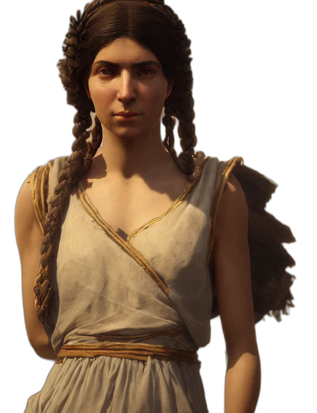 staff, face, weapon, dress, concept art, fantasy art, photorealistic, 3d render transparent PNG cut-out
