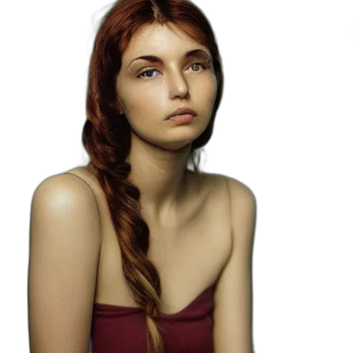 face, dress, jewelry, hair transparent PNG cut-out
