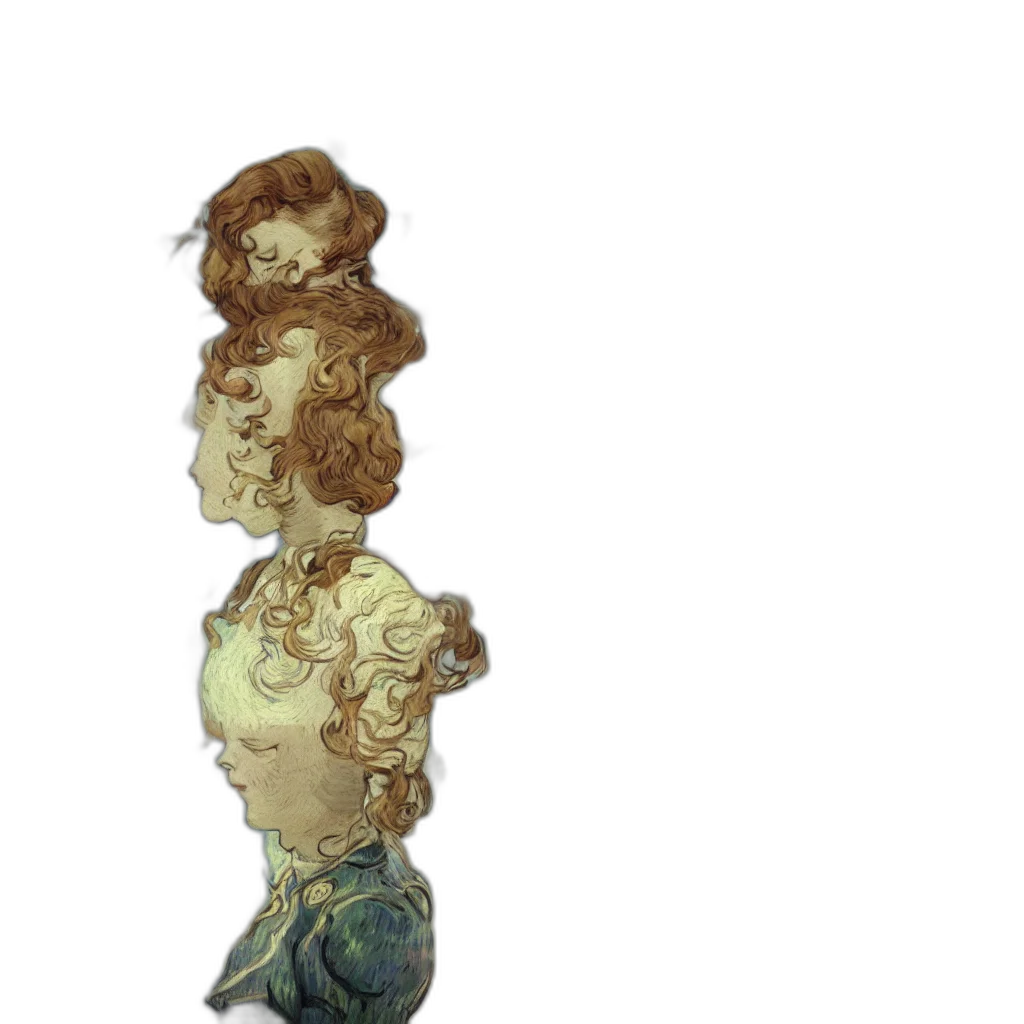crown, hair, staff, face, concept art, pixel art, 3d render, fantasy art transparent PNG cut-out