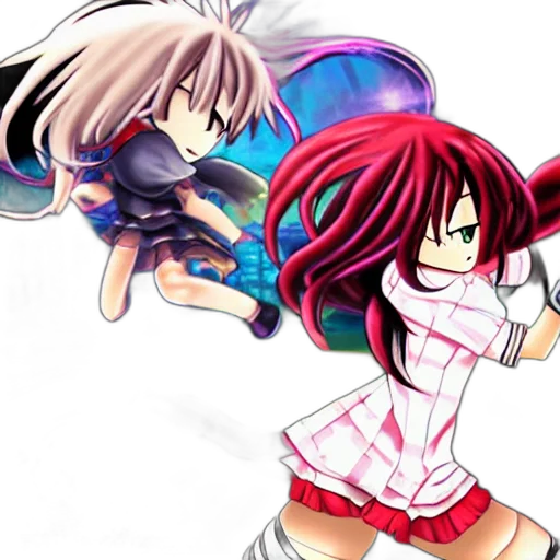 anime, pixel art, concept art, cartoon, girl, matrix, dodge transparent PNG cut-out