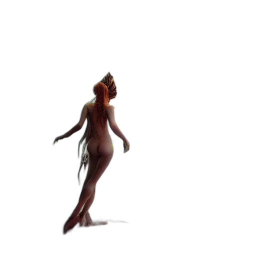 creature, staff, animal, dress transparent PNG cut-out