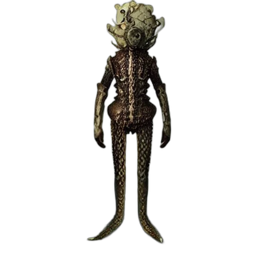 creature, staff, animal, robot, concept art, 3d render, pixel art, outer space transparent PNG cut-out