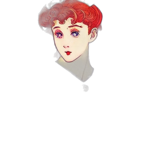 hair, face, creature, crown transparent PNG cut-out