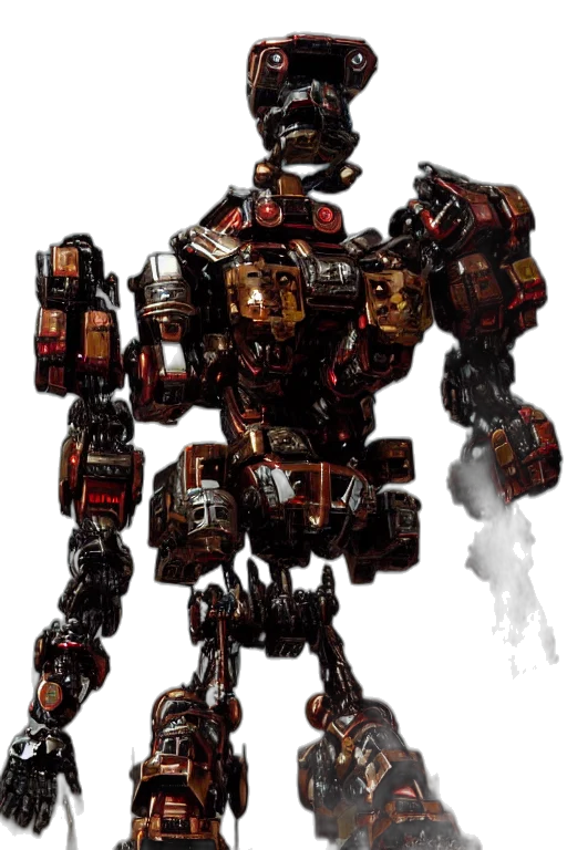 robot, weapon, animal, staff, concept art, 3d render, pixel art, fantasy art transparent PNG cut-out
