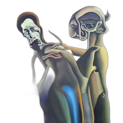 robot, mask, face, jewelry, concept art, oil painting, 3d render, fantasy art transparent PNG cut-out