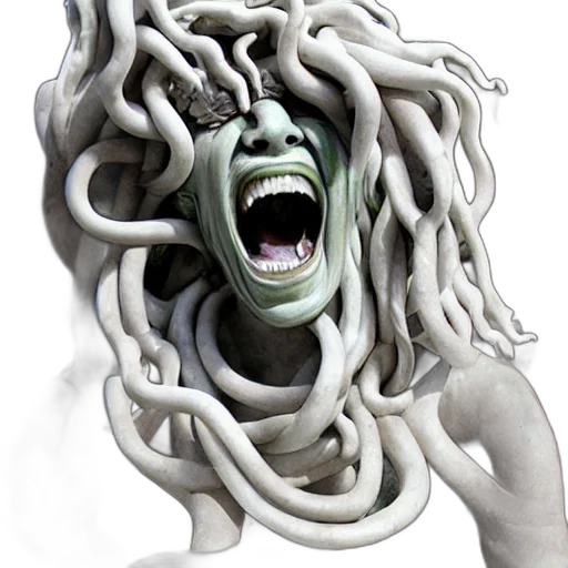 mask, creature, hair, face transparent PNG cut-out