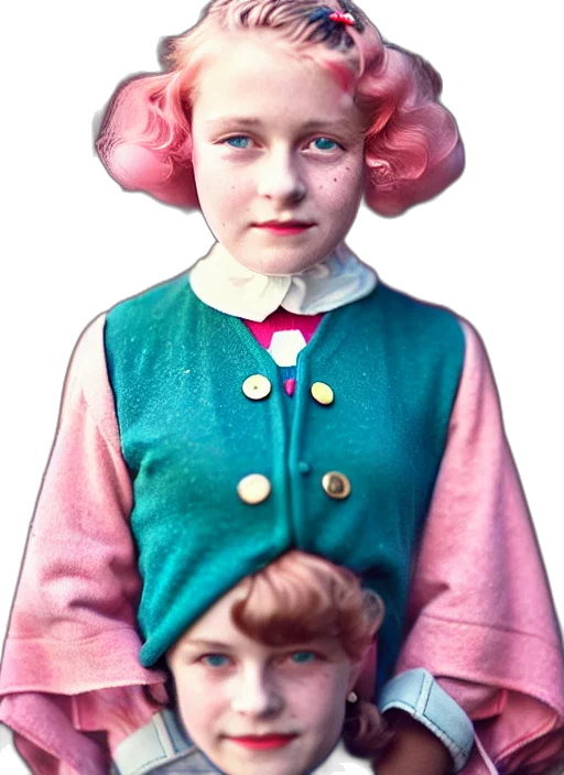 dress, jacket, face, crown transparent PNG cut-out