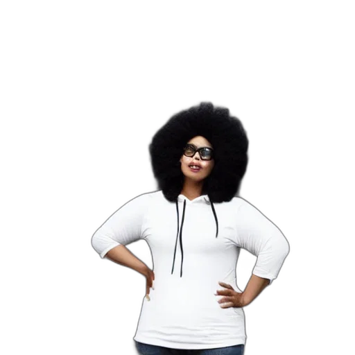 jacket, dress, hair, staff transparent PNG cut-out