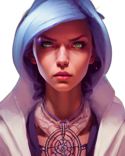 face, jacket, jewelry, staff transparent PNG cut-out