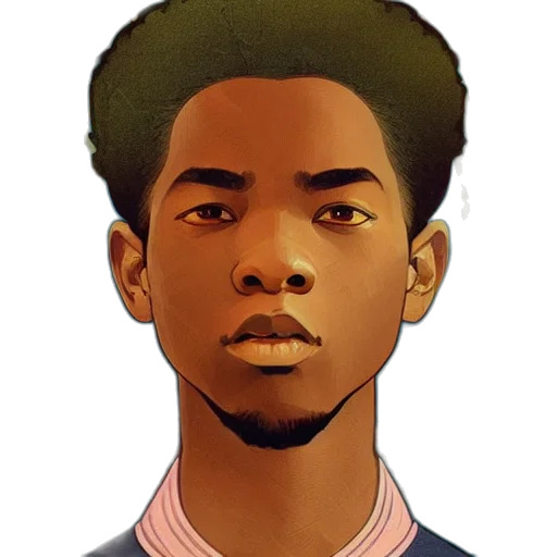 face, staff, hair, crown, cartoon, pixel art, anime, photorealistic transparent PNG cut-out