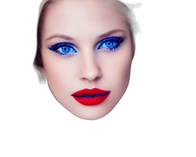 face, mask, crown, photorealistic transparent PNG cut-out