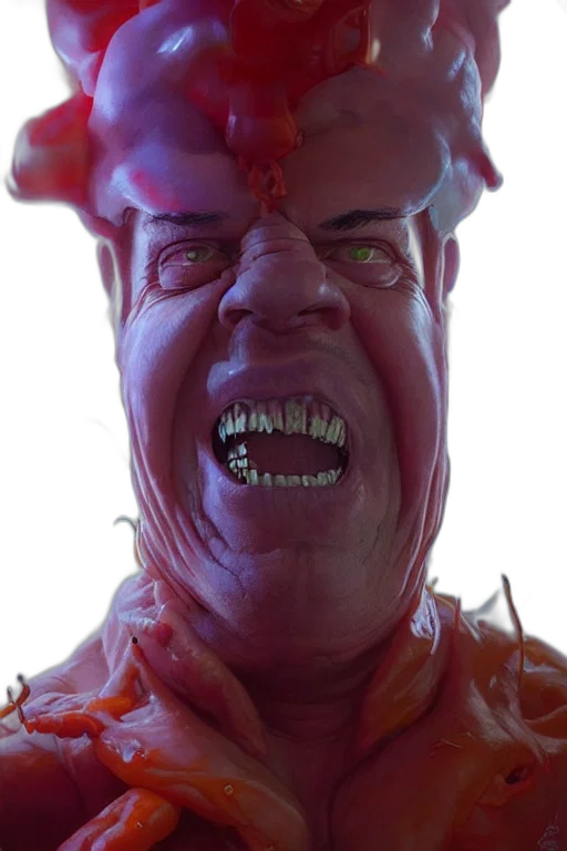 face, creature, mask, staff, concept art, 3d render, photorealistic, cyberpunk transparent PNG cut-out