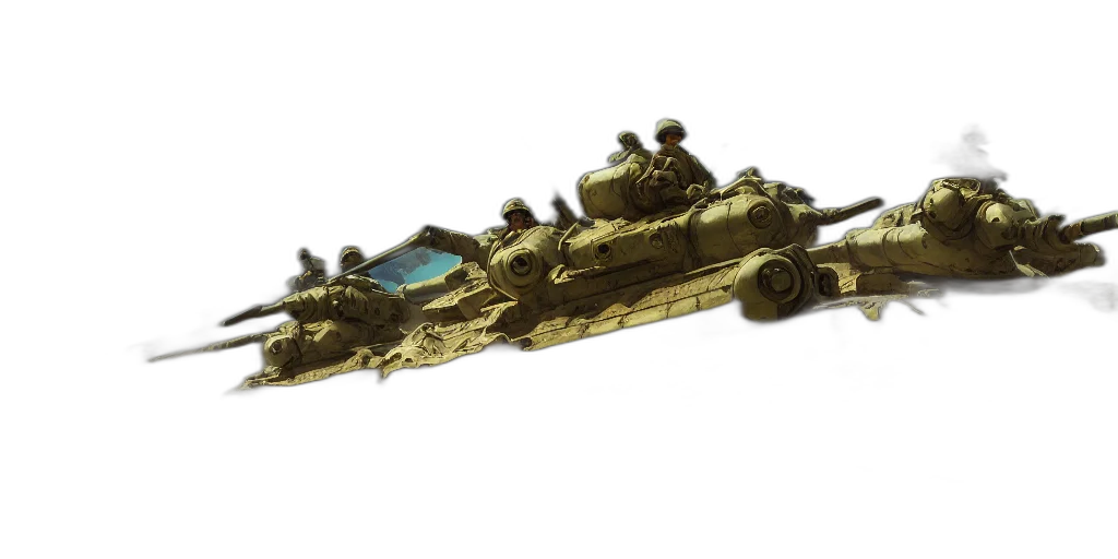 weapon, car, concept art, 3d render transparent PNG cut-out