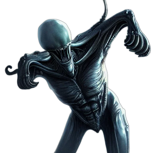 creature, robot, staff, mask, concept art, comic book art, 3d render, fantasy art transparent PNG cut-out