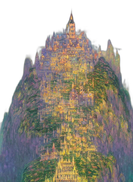 crown, tree, building, dress, concept art, fantasy art, pixel art, 3d render transparent PNG cut-out