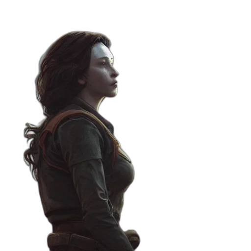 robot, face, jacket, staff transparent PNG cut-out