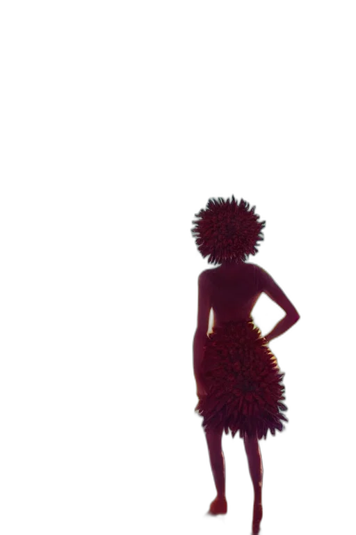 dress, hair, staff, creature, concept art, 3d render, pixel art, cartoon transparent PNG cut-out
