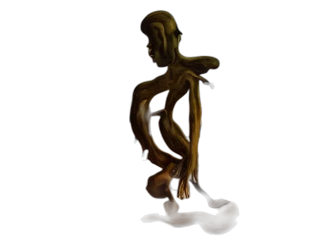 staff, creature, hair, jewelry transparent PNG cut-out
