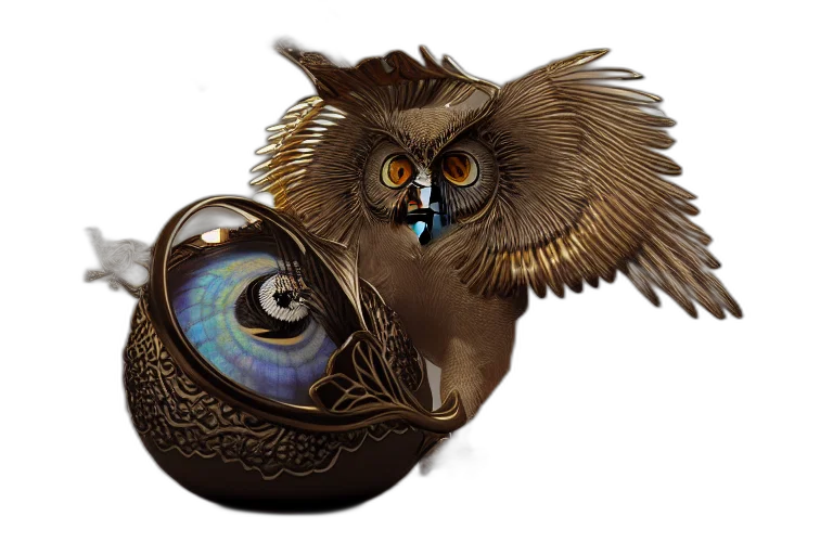 jewelry, mask, fantasy art, photorealistic, concept art, 3d render, trophy, flying transparent PNG cut-out