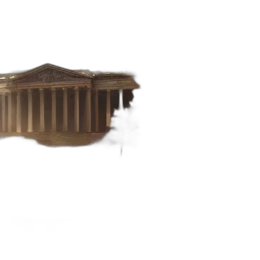 shoes, building, furniture, crown, 3d render, concept art, photorealistic, underwater transparent PNG cut-out