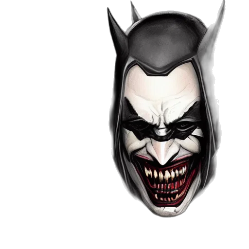 mask, face, comic book art, concept art, photorealistic, 3d render, batman, vampire transparent PNG cut-out