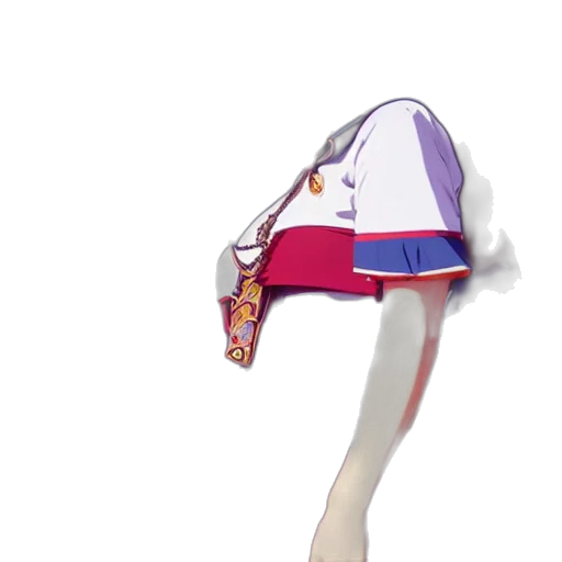 hat, jacket, staff, dress, 3d render, concept art, vaporwave, anime transparent PNG cut-out