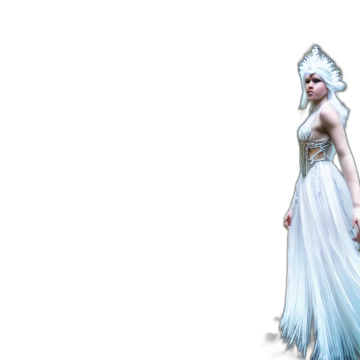 dress, staff, dragon, sword transparent PNG cut-out