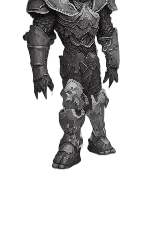 robot, weapon, concept art, fantasy art, 3d render, comic book art, dark, monochrome transparent PNG cut-out