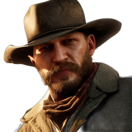 hat, face, staff, jacket, photorealistic, concept art, 3d render, film transparent PNG cut-out